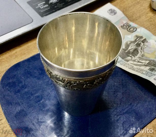 Рюмка, стопка 875 серебро, 84,5 г., СССР, Вьетнам