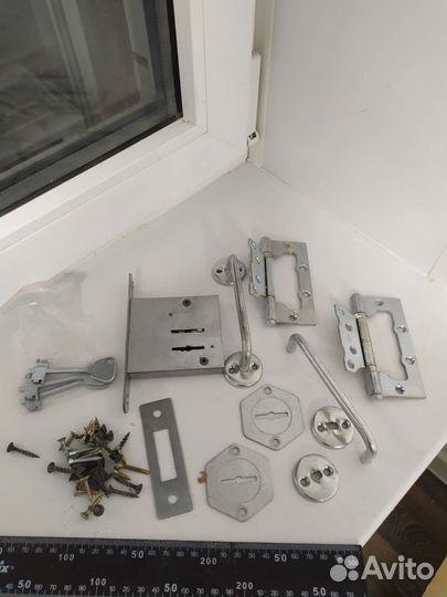 Замок, петли, ручки