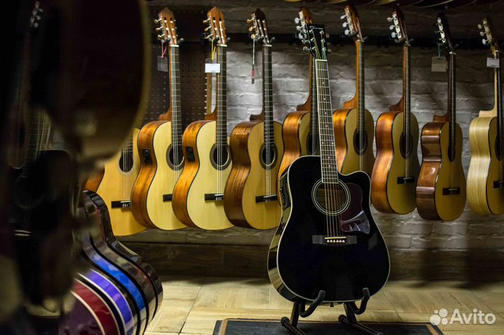 Электроакустическая Гитара Caraya + Аксессуары