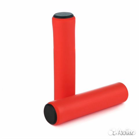 Грипсы силиконовые 130мм цвет красный 2шт
