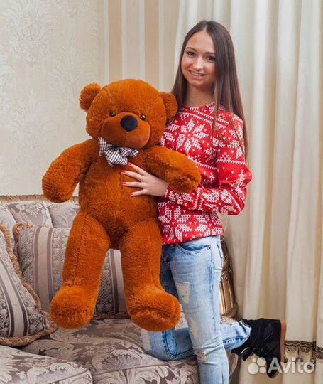 Медведь 100 см. Плюшевый