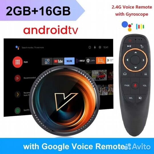 Приставка Андройд TV box Vontar X2 (2/16) + G10S