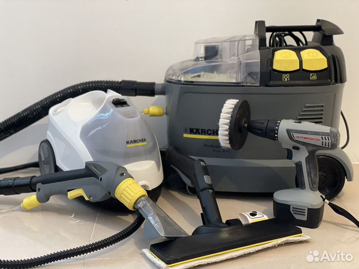 Аренда моющего пылесоса karcher puzzi8/1 и пароочи
