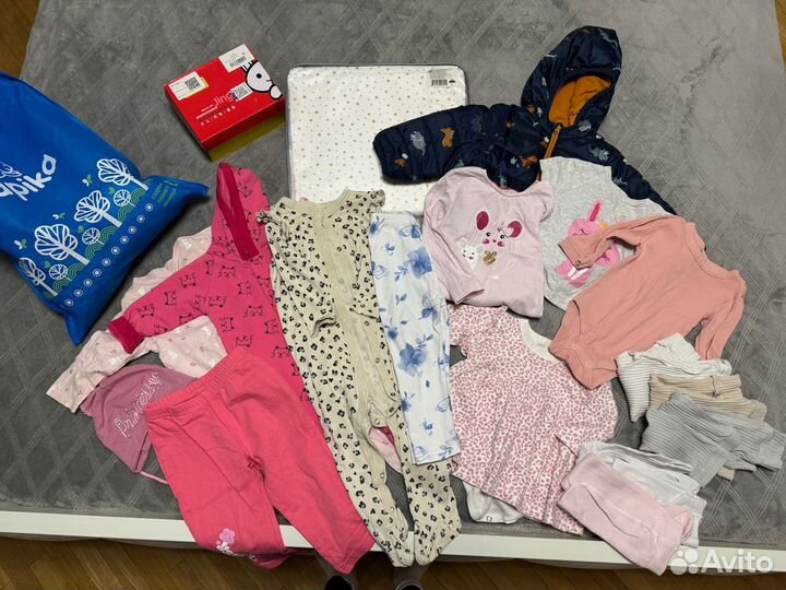 Детские вещи на девочку пакетом 62-86