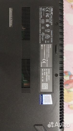 Ноутбук asus M570DD-DM151T