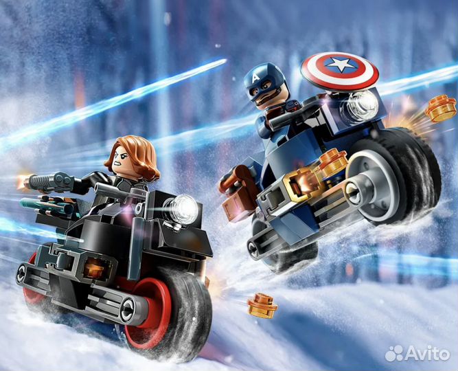 Lego Marvel Super Heroes Черная вдова и Капитан Ам