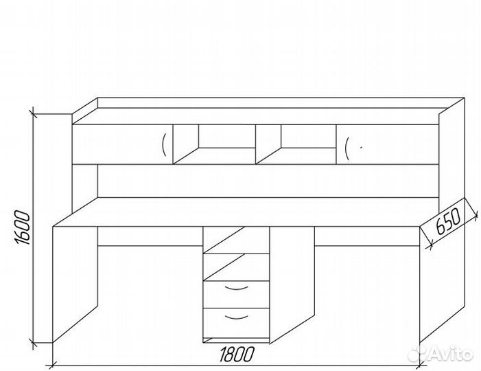 Стол для двоих детей
