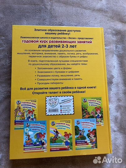 Годовой курс развивающих занятий