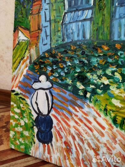 Репродукция Ван Гог - церковь, холст