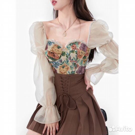 Корейская картина маслом дизайн костюм юбка