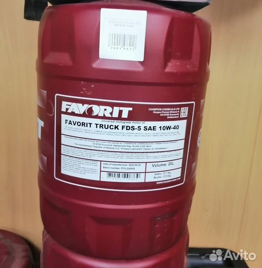 Масло моторное Favorit Truck FDS-5 SAE 10W-40