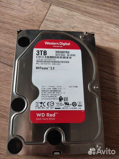 Жесткий диск Western Digital Red 3 тб