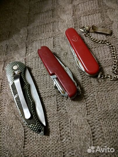 Ножи перочинные СССР, черный - выкидуха