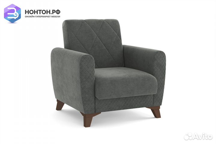 Кресло Эдвин серое