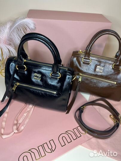 Сумка из натуральной кожи Miu Miu