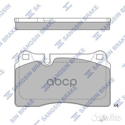 SP2231 колодки дисковые передние VW Touareg, Land