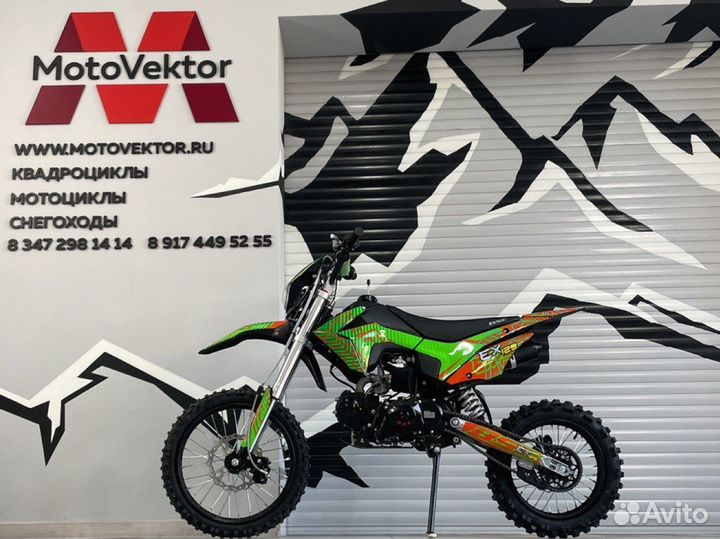 Питбайк BSE EX125 17/14 Green Orange Ant