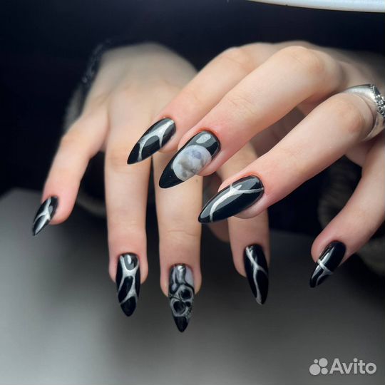 Маникюр наращивание ногтей/ крейзи дизайн