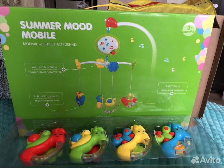 Мобиль на кроватку новый