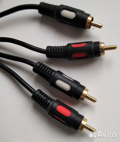 Аудио видео кабель 2xRCA-2xRCA 5 метров