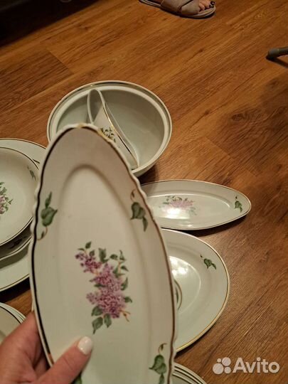 Сервиз столовый сирень Дулёво