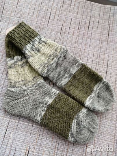 Носки шерстяные ручная вязка