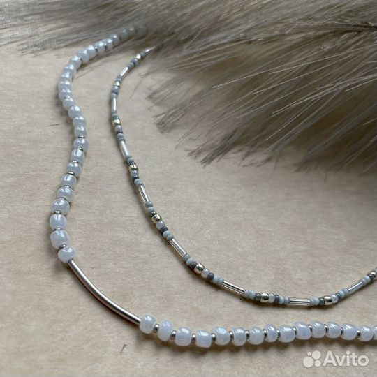 Чокер набор 2 шт тренд 2023 ручная работа