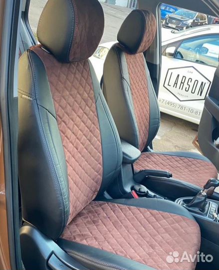 Чехлы алькантара Ромб Hyundai Creta от Автопилот