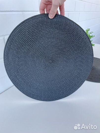 Салфетки сервировочные 4 штуки, серые