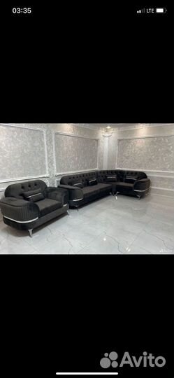Угловой диван и кресло