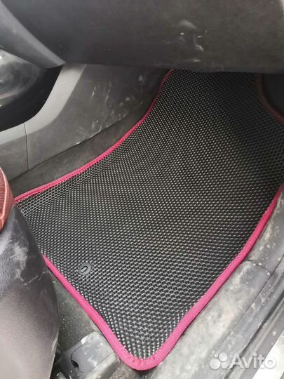 Коврики EVA 3Д на Соренто Прайм черный+черный