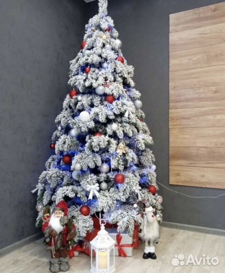 Елка искусственная заснеженная снежная 240