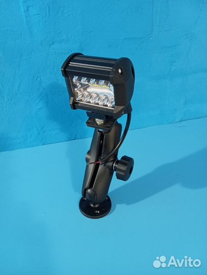 Фара+крепление для лодки, кемпинга, авто 12/24В