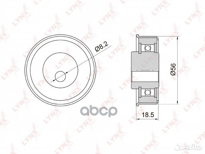 Ролик натяжной ремня грм PB1037 lynxauto