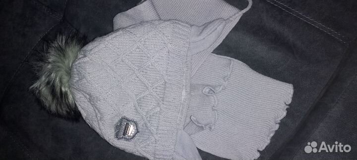 Комплект шапка, шарф