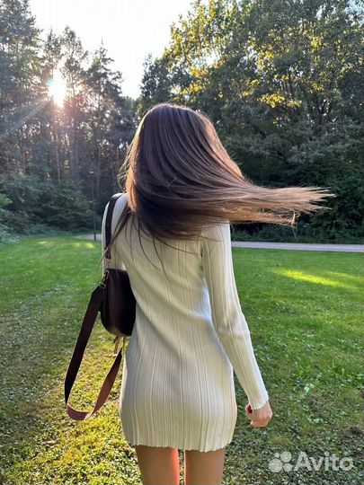 Платье лапша вязаное