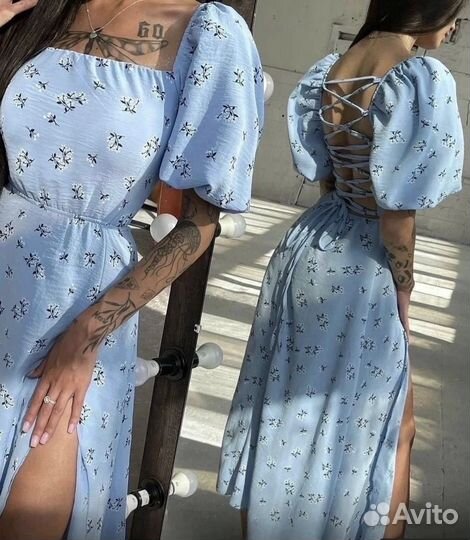 Платье летнее миди