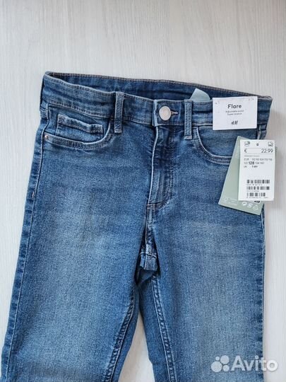 Джинсы HM на девочку 128