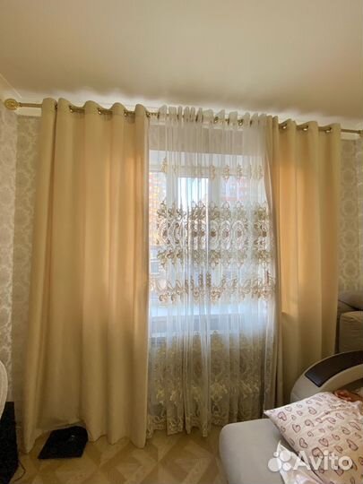 Шторы и тюль карниз