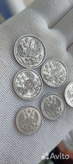 Царские серебряные монеты