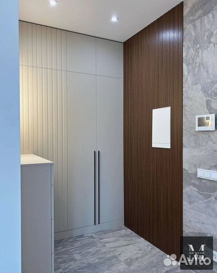 Шкаф распашной с фрезерованными фасадами