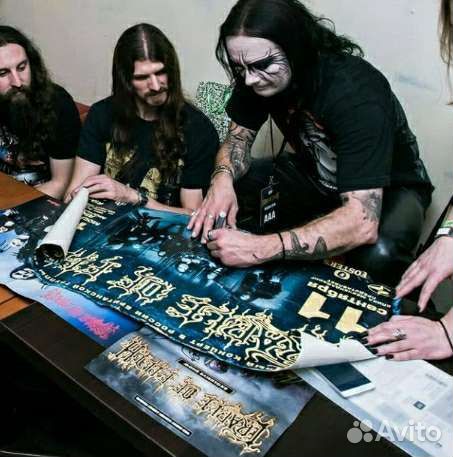 Афиша 1998 Cradle of filth с автографом