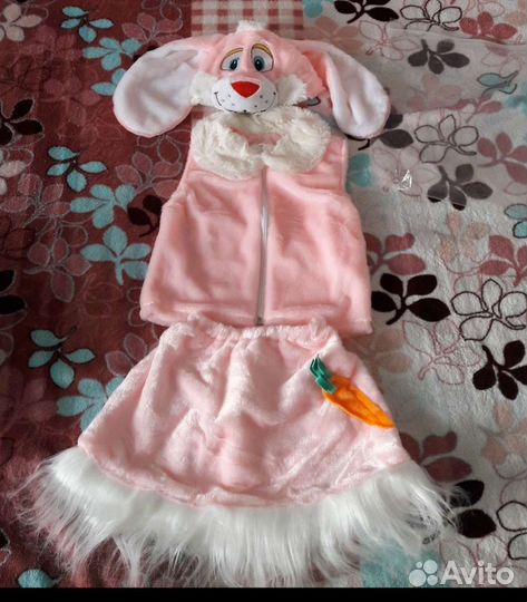 Новогодний костюм зайчика для девочки