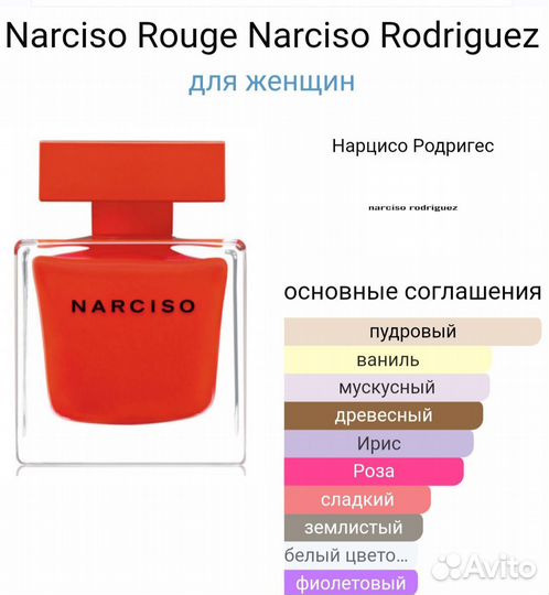 Narciso Rouge от Narciso Rodriguez Eau De parfum