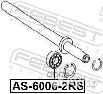 Подшипник генератора AS60062RS Febest