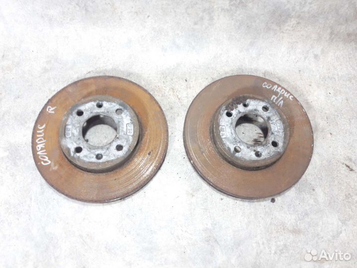 Тормозной диск предний Хундай Солярис 1