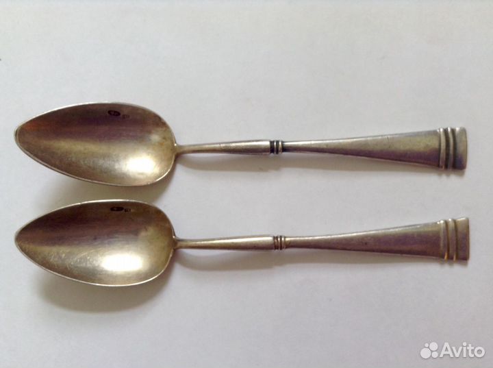 Ложка чайная серебро 84. Модерн