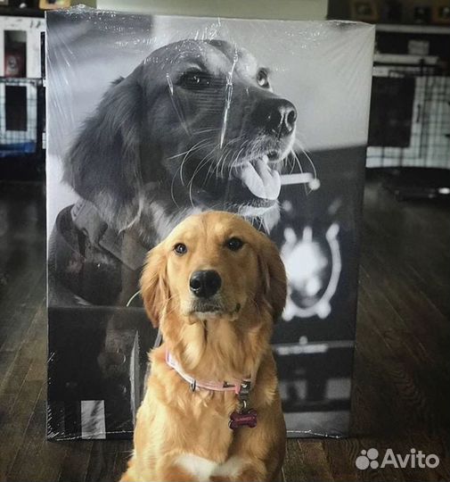 Портрет по фото, Печать на холсте