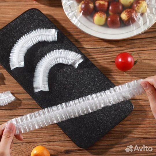 Пакеты крышки на резинке, мешочек 100 шт