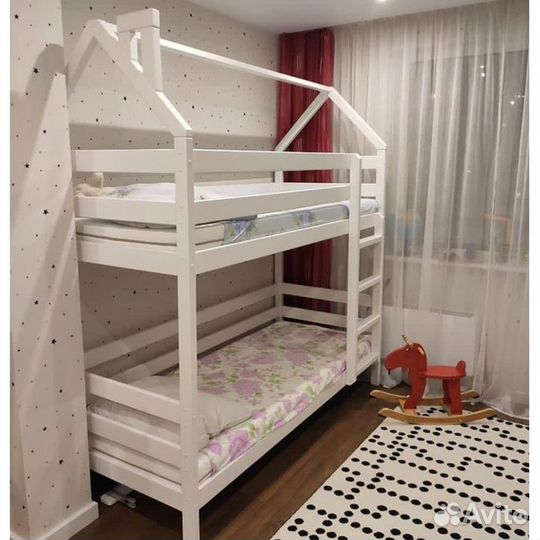 2х ярусная кровать из массива березы